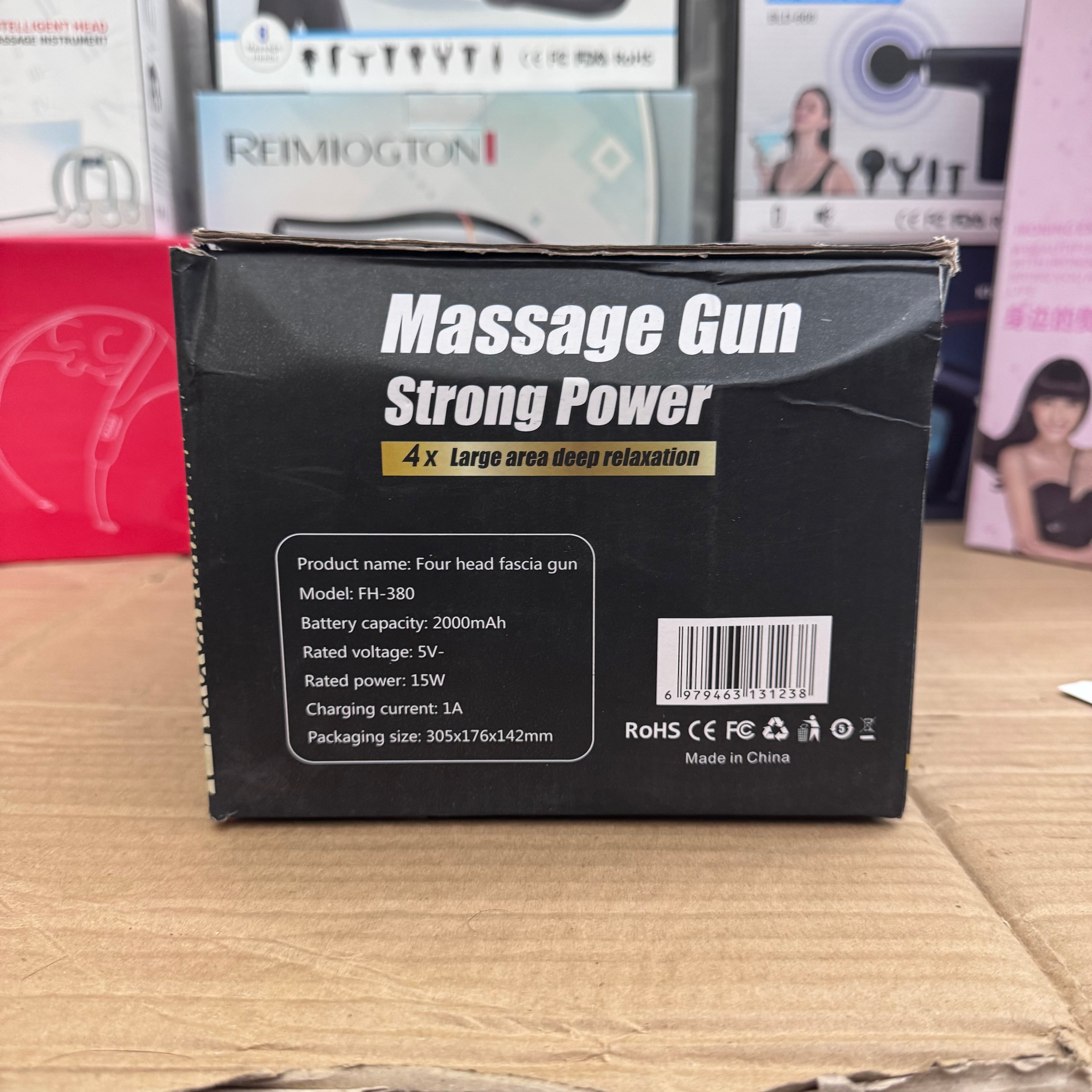 Lot Imported 4 Head Massage Gun Strong Power | Deep Tissue Fascia Massager for Full Body – Pakistan