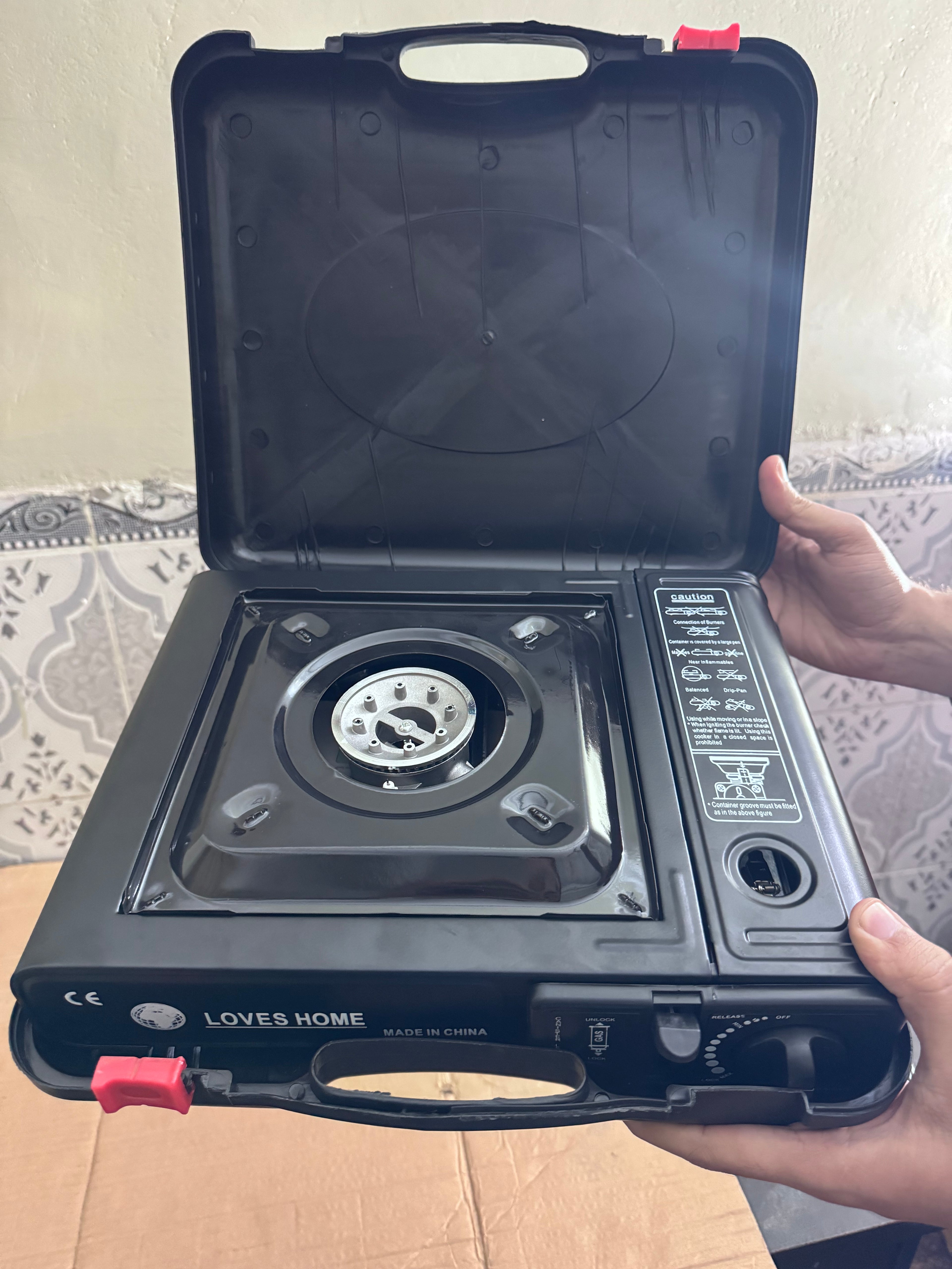 Portable Butane Gas Stove with Carry Case – Camping & Outdoor Cooker