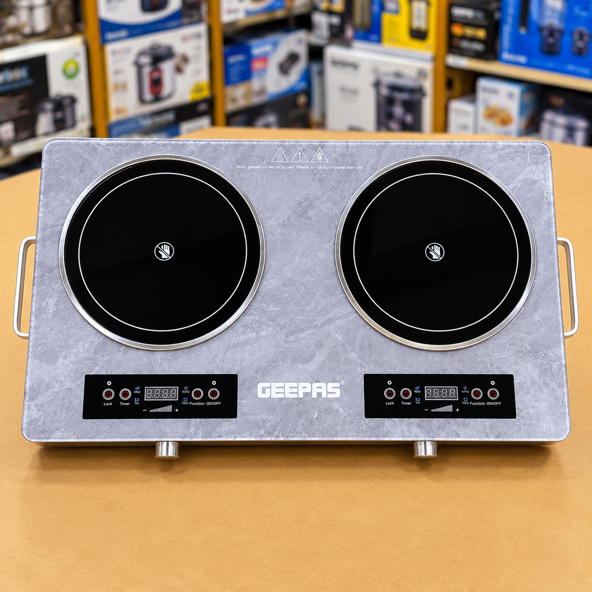 Geepas 4400W GIC6134P Digital Infrared Cooker – Double Cooking Hob