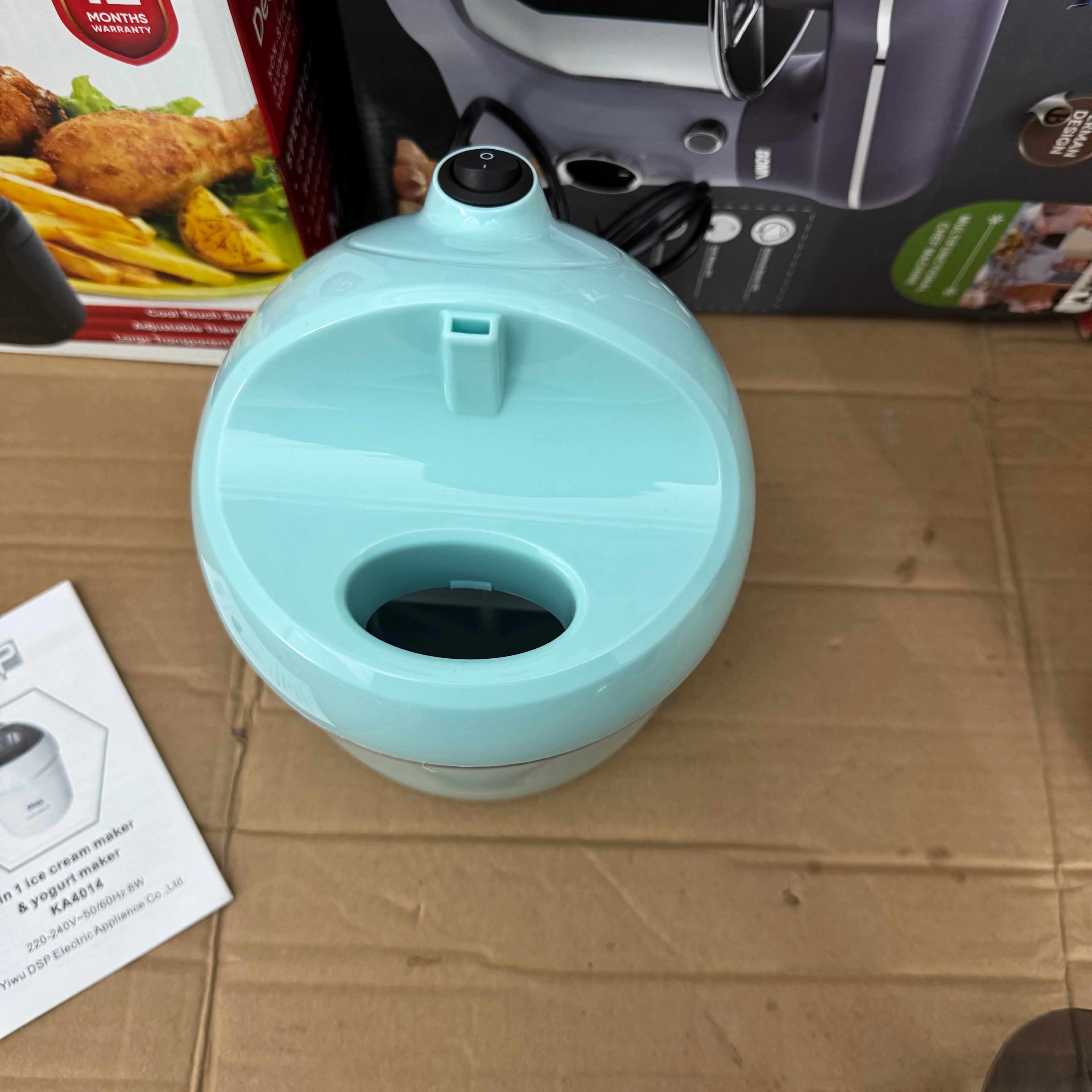 DSP KA4014 2-in-1 Yogurt & Ice Cream Maker | 0.8L Compact Frozen Dessert Maker