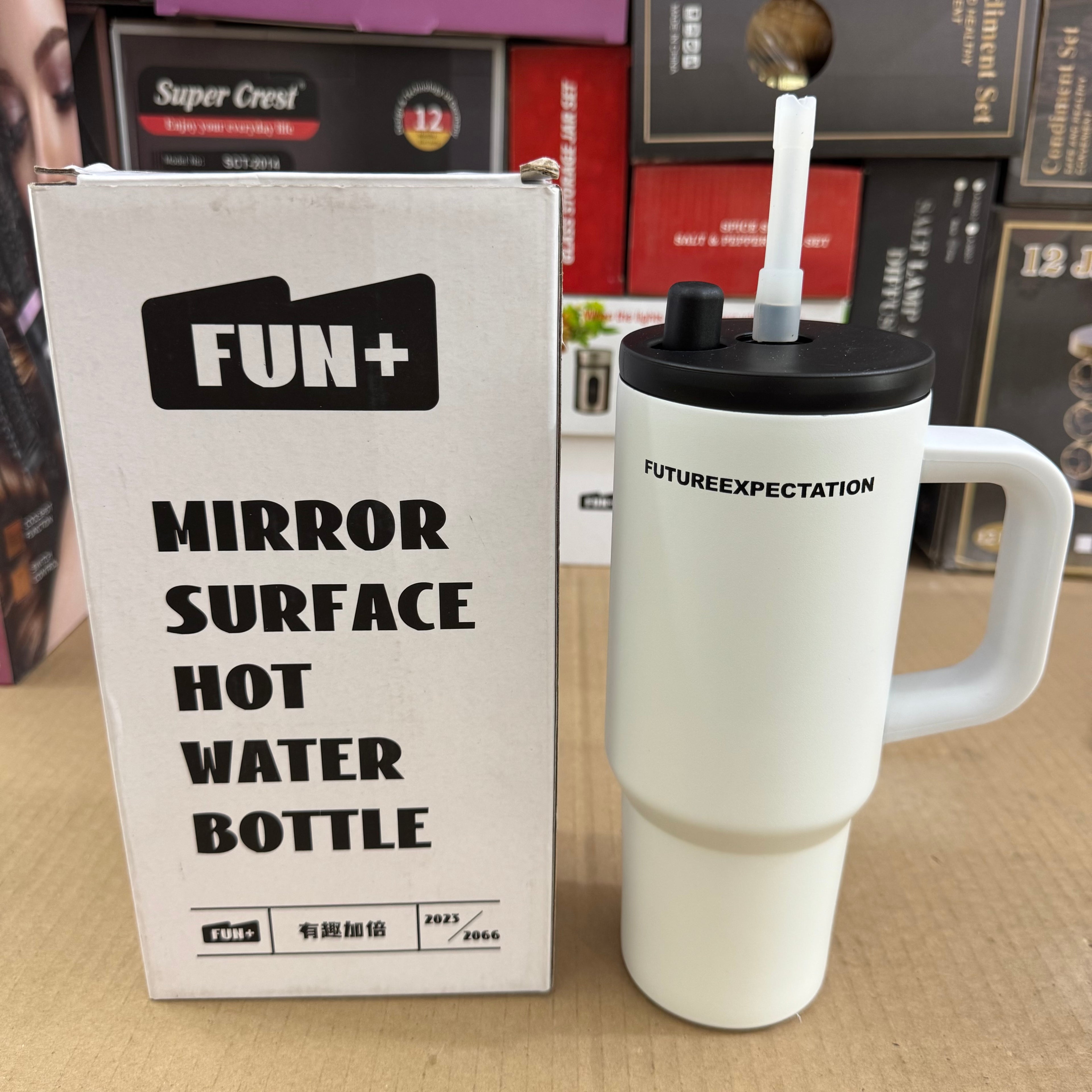 1180ml Fun+ Insulated Travel Tumbler Matte White