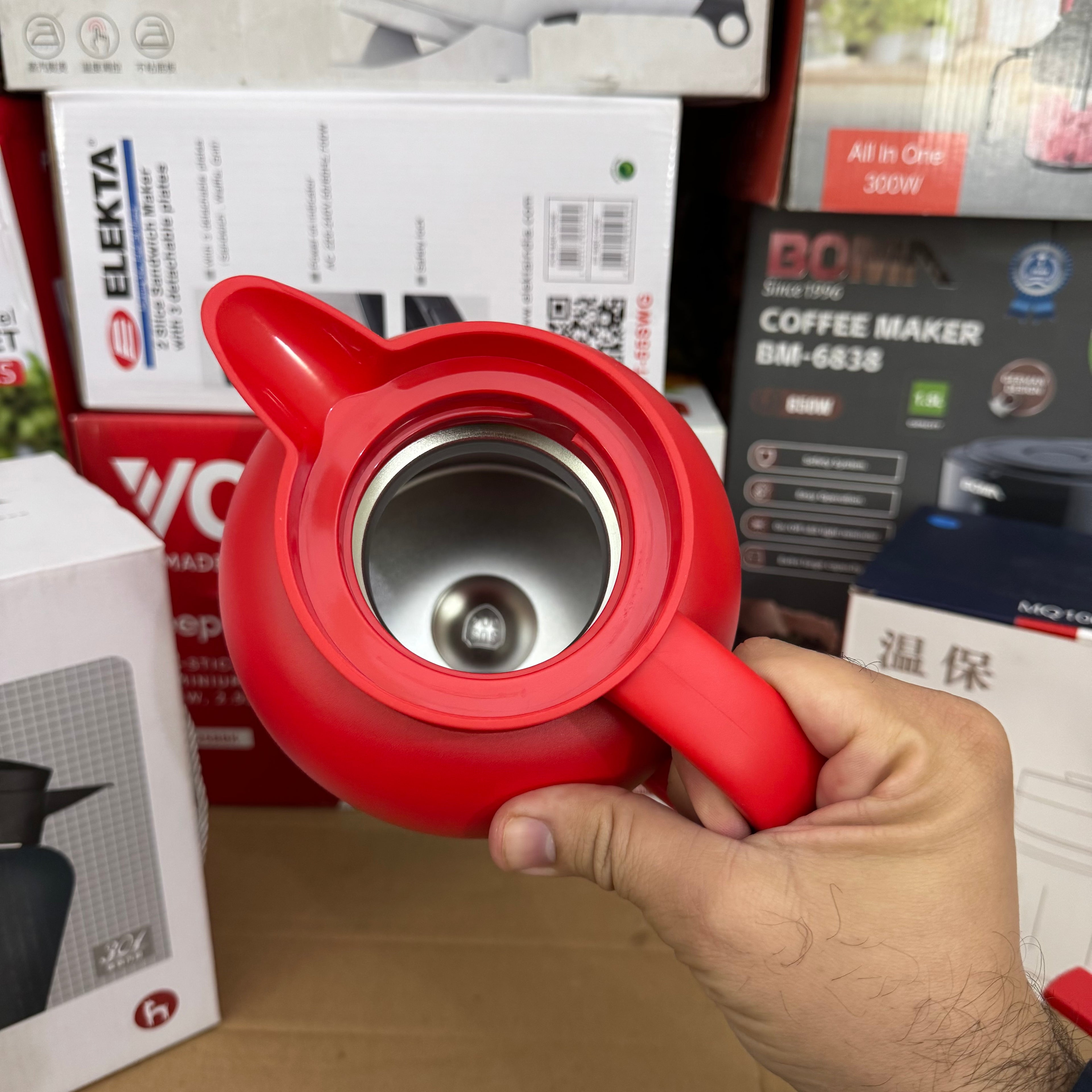 HOMERED 1.7L H09105-6 Vacuum Stainless Steel Thermal Flask | Insulated Coffee & Tea Pot