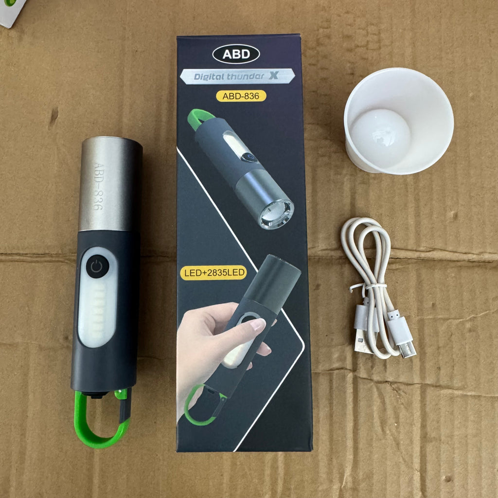 Lot Imported ABD-836 Digital Thunder X Flashlight