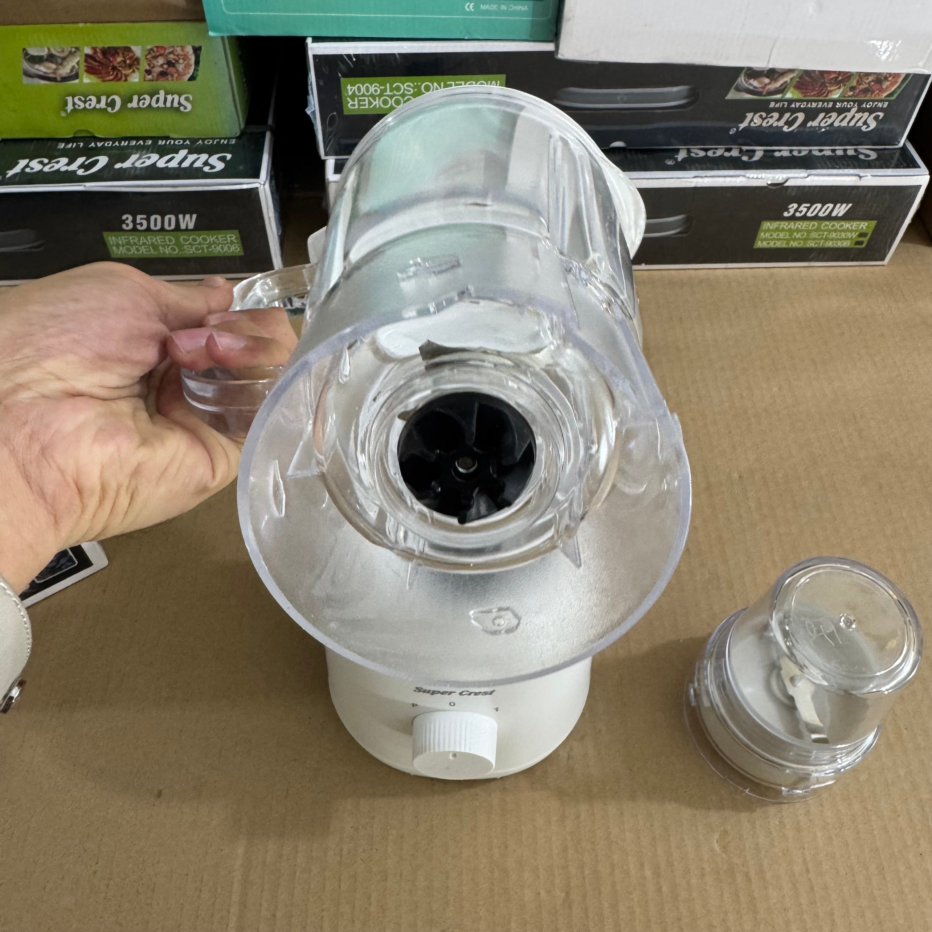 Super Crest 2-in-1 Juicer Extractor & Grinder - Model SCT-8063 Lot Imported