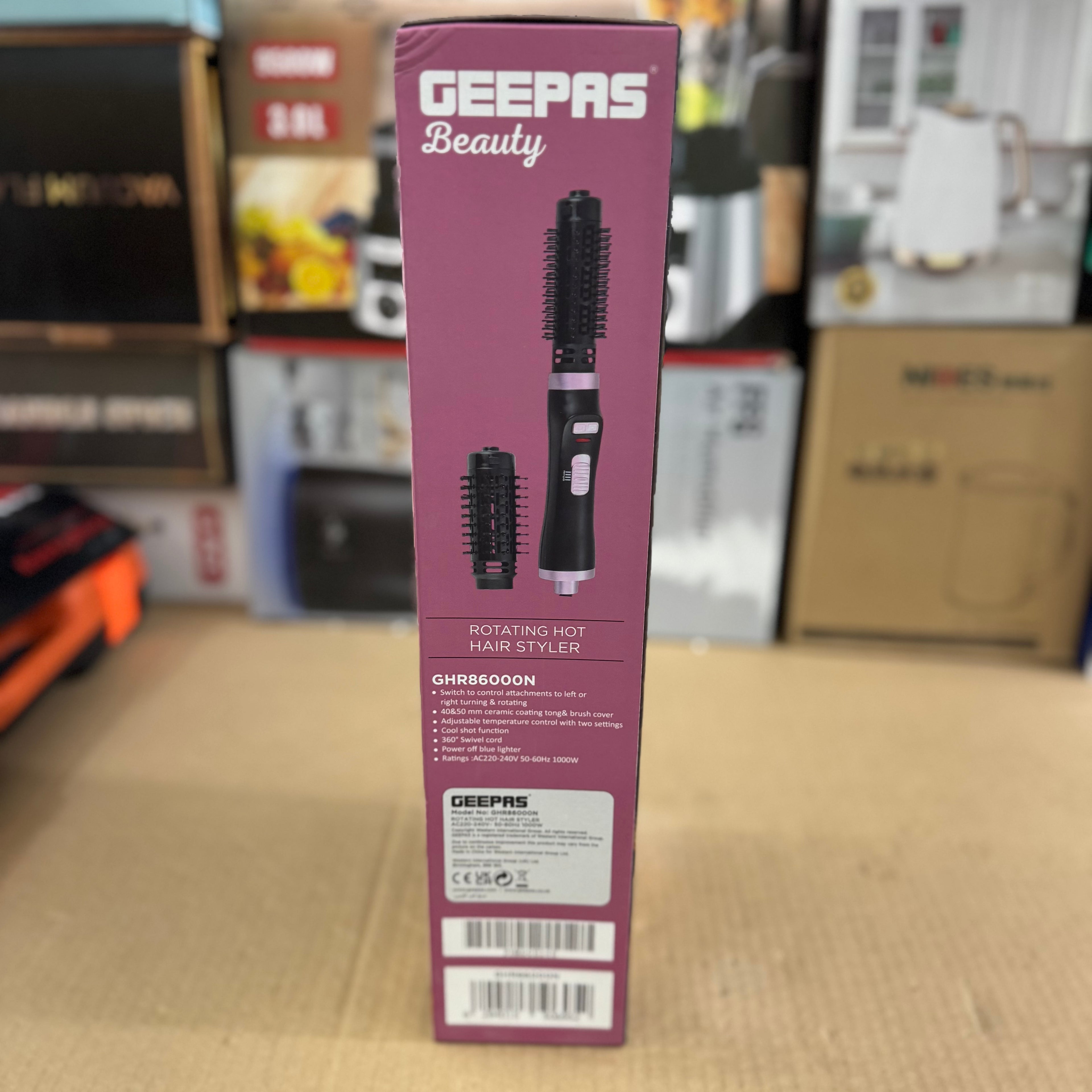 Geepas 1000W Rotating Hot Hair Styler GHR86000N