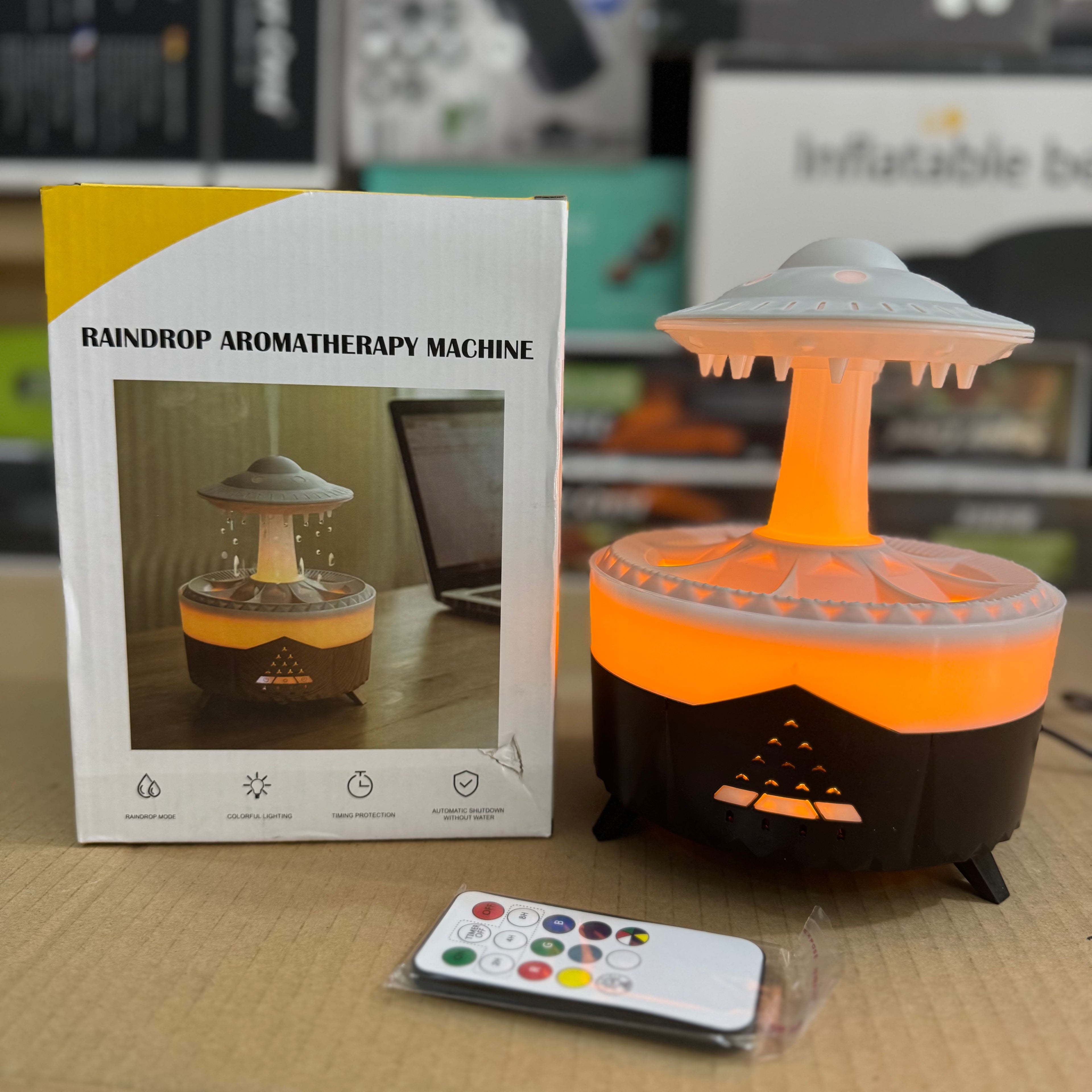 Raindrop UFO Aromatherapy Humidifier & Diffuser - Model V26 Lot Imported