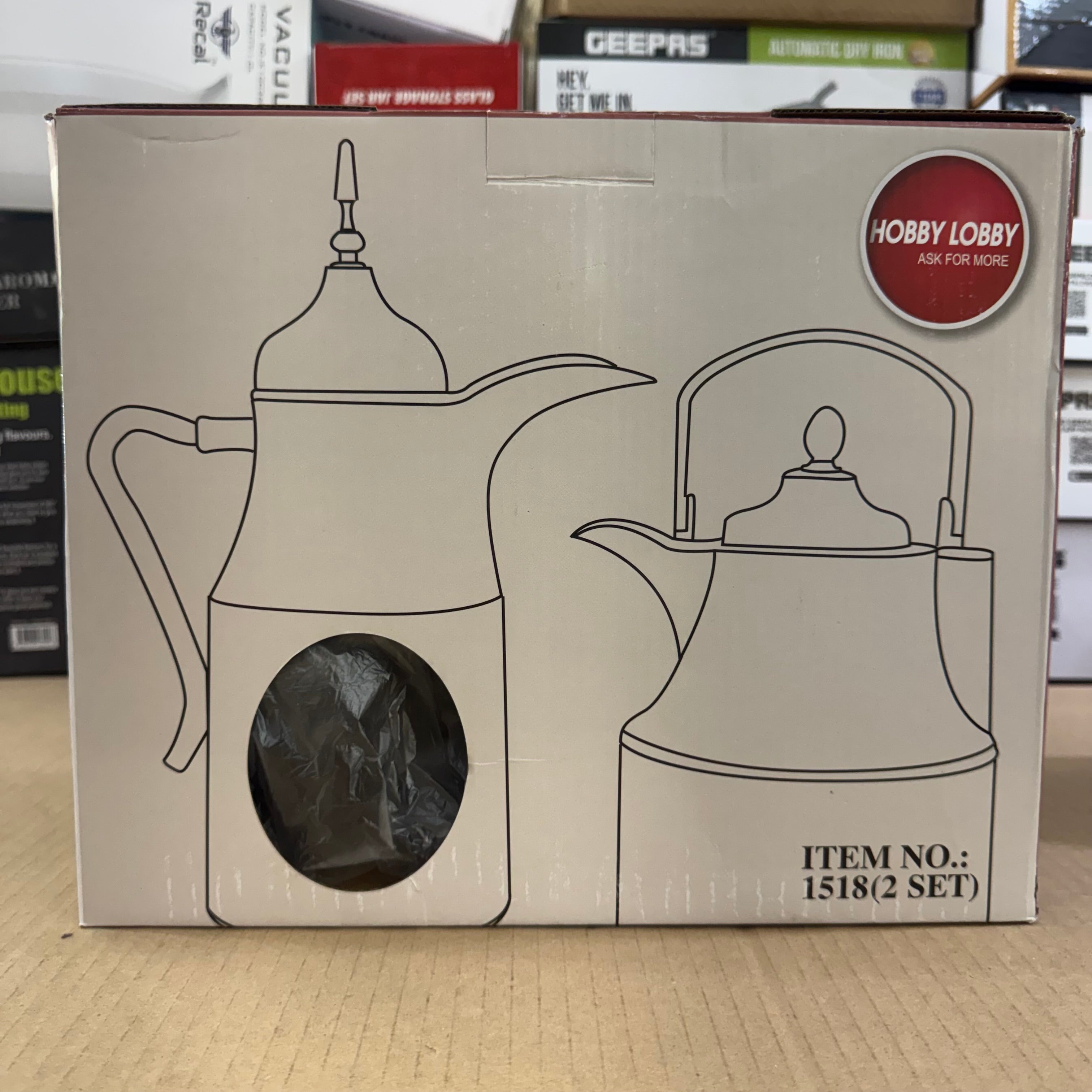 Hobby Lobby 2-Piece Vacuum Jug Set 1.0L + 1.0L
