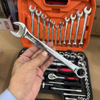 61-Pcs Professional Chrome Vanadium Socket & Wrench Tool Set German