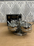 Lot Imported Stainless Steel Multipurpose Masala & Refreshment Set