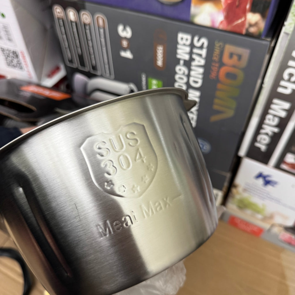 RAF R.7034 5-in-1 Electric Food Processor & Meat Grinder – 2.0L Stainless Steel Bowl, 1000W Power