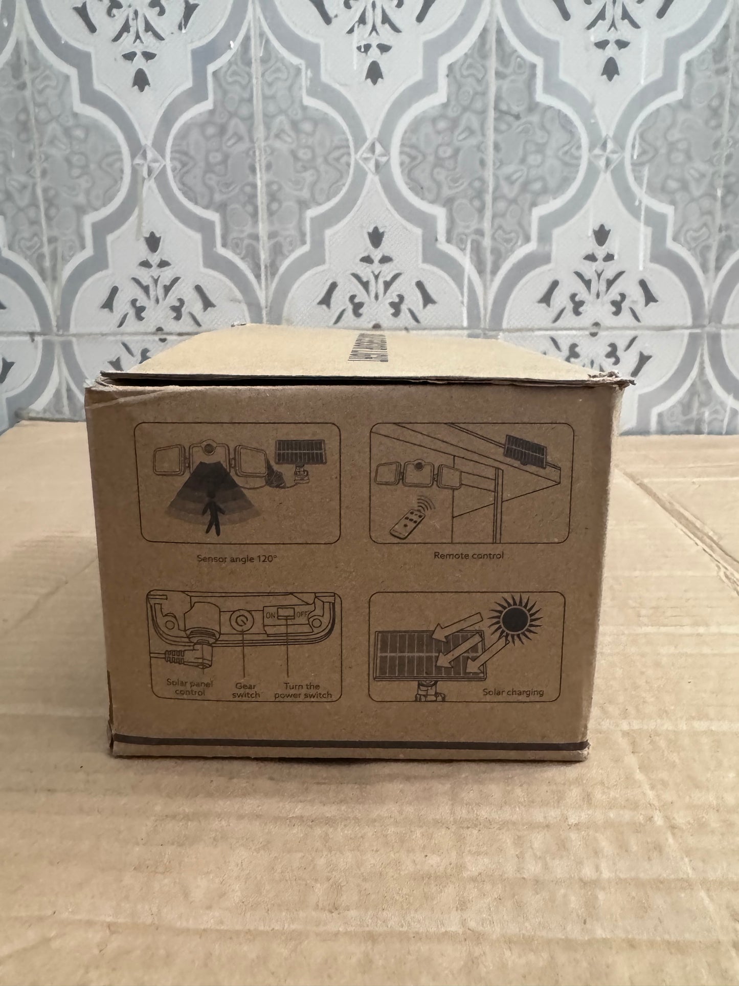 Lot Imported JD Solar Sensor Light – Remote Controlled Outdoor Security Lamp