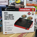 2200W Ancher Plus Ceramic Cooker – Digital Electric Hot Plate with Tim