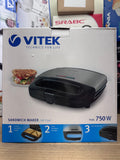 VITEK VT-7147 Sandwich Maker 750W – Lot Imported