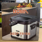 Boma Electric Deep Fryer 2.5L Stainless Steel - Model BM-87 Lot Imported