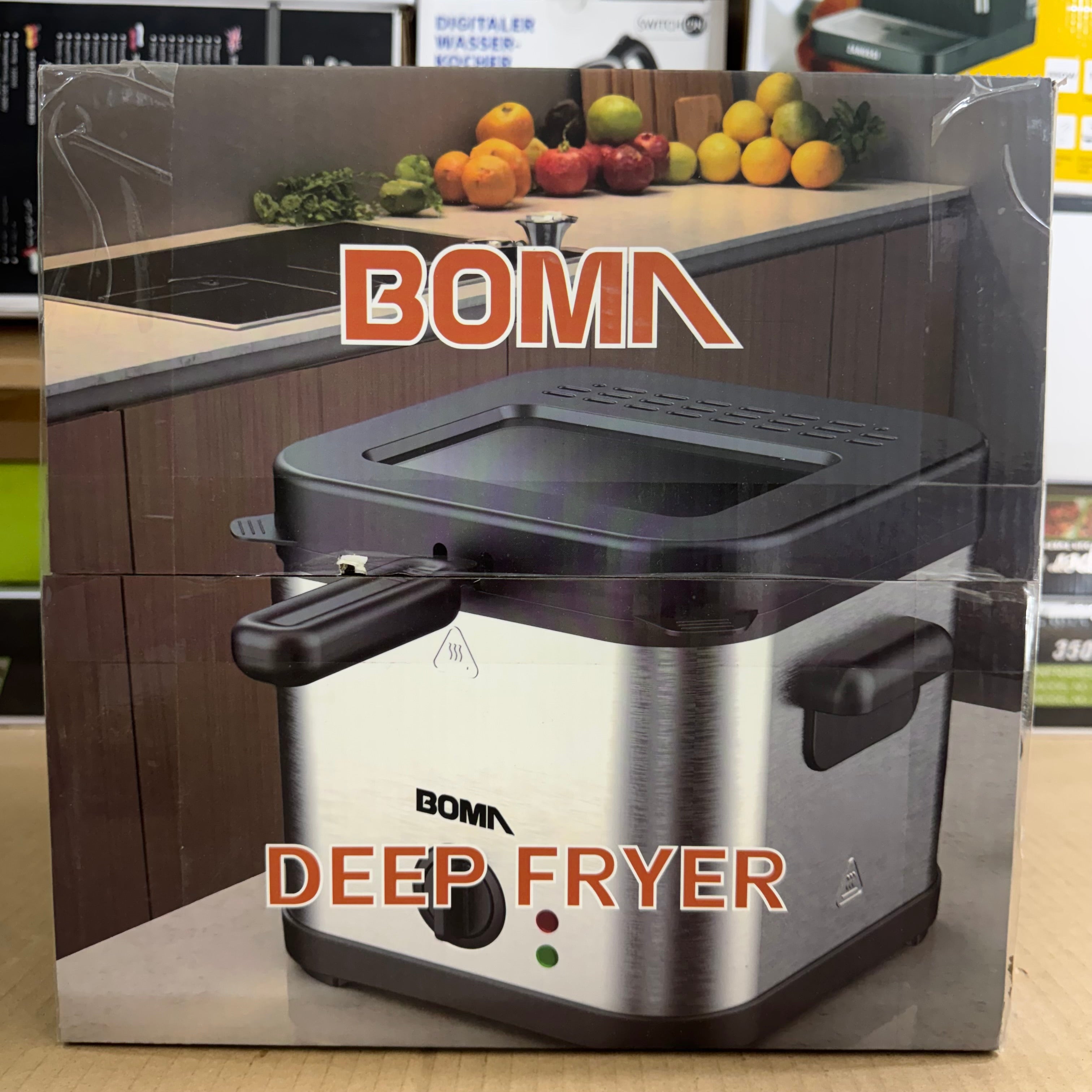 Boma Electric Deep Fryer 2.5L Stainless Steel - Model BM-87 Lot Imported