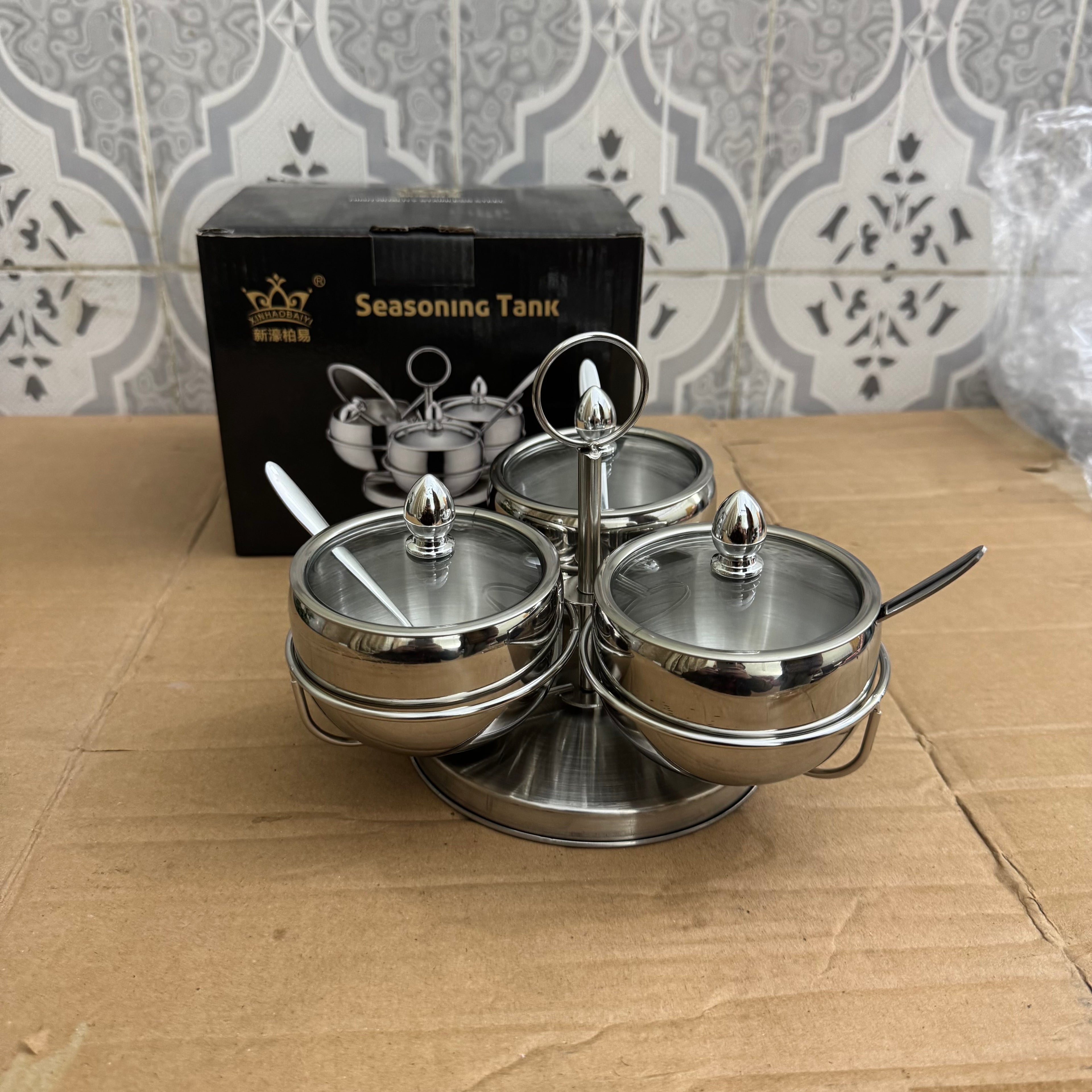 Lot Imported Stainless Steel Multipurpose Masala & Refreshment Set
