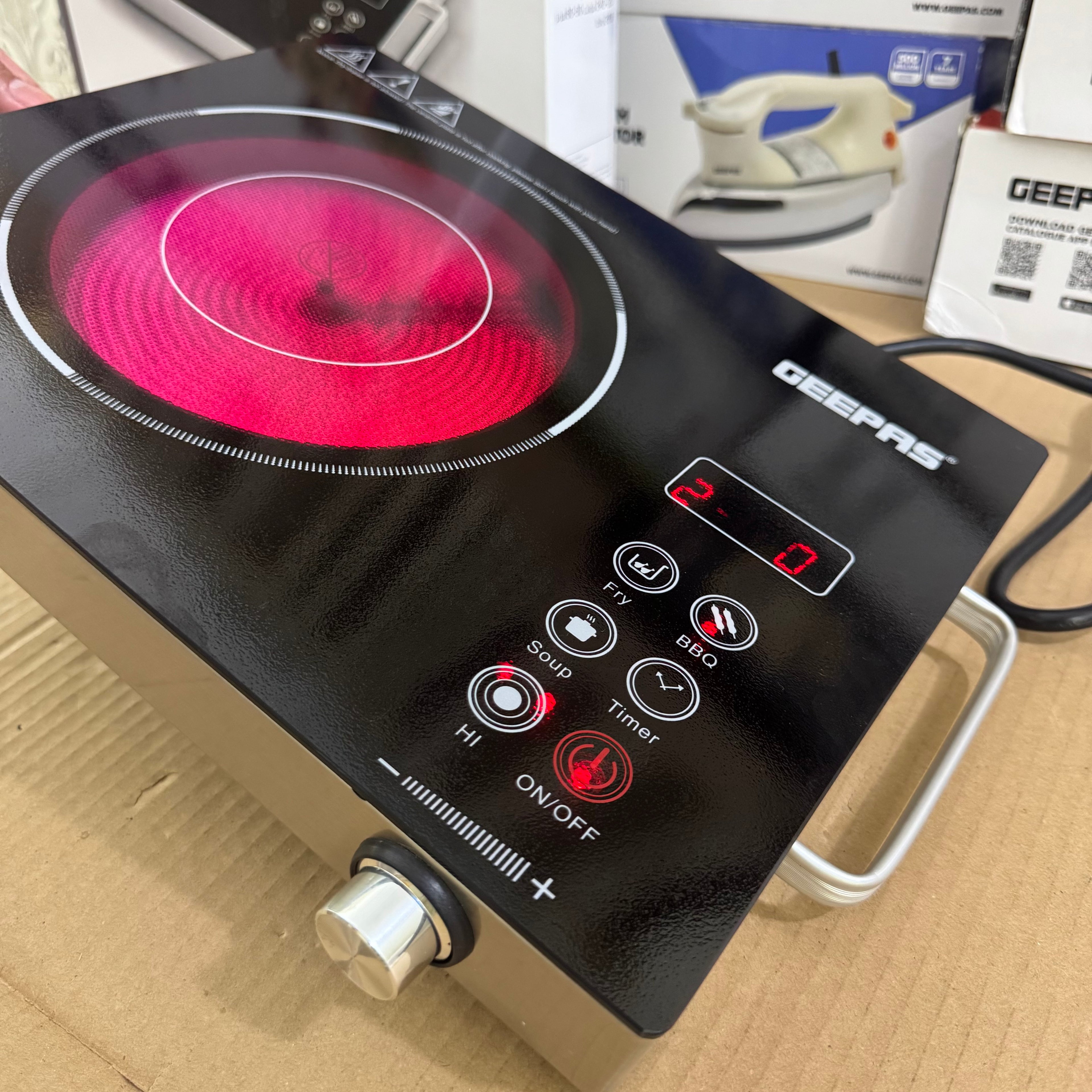 Geepas 2600W Digital Infrared Cooker GIC6920P – Heavy Duty 6months warranty