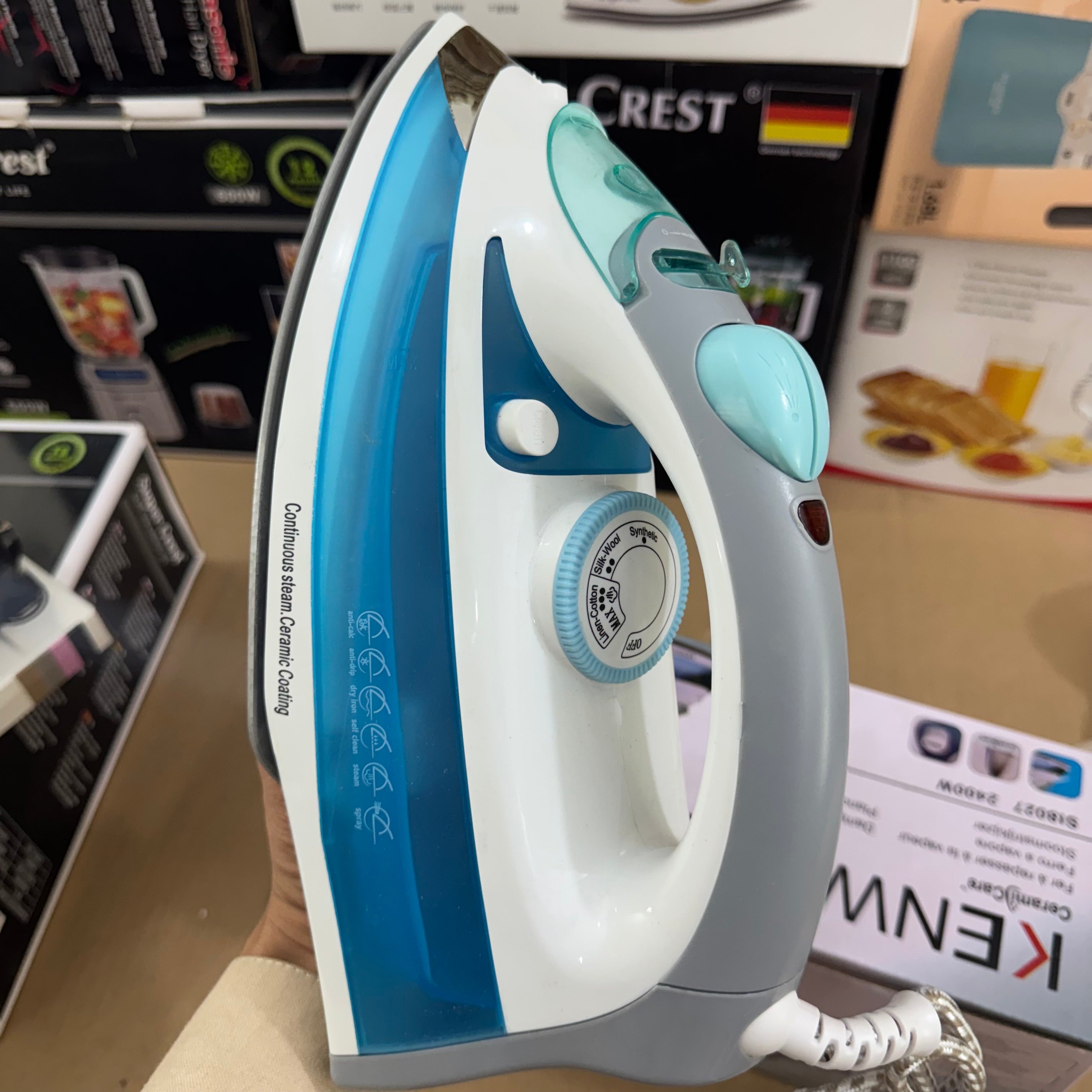 Kenwood Steam Iron ST8027 2400W Ceramic Soleplate – France
