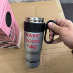 Lot Imported Have Good Time Stainless Steel Water Bottle – 780ml | Be Happy Design | Leakproof Travel Flask