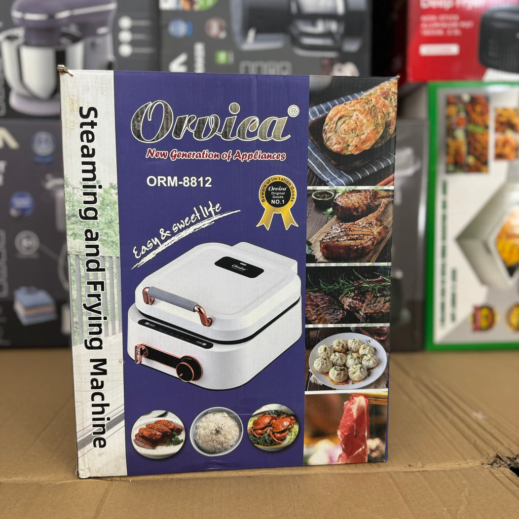 Orvica ORM-8812 Steaming and Frying Machine | Versatile Multi-Cooker