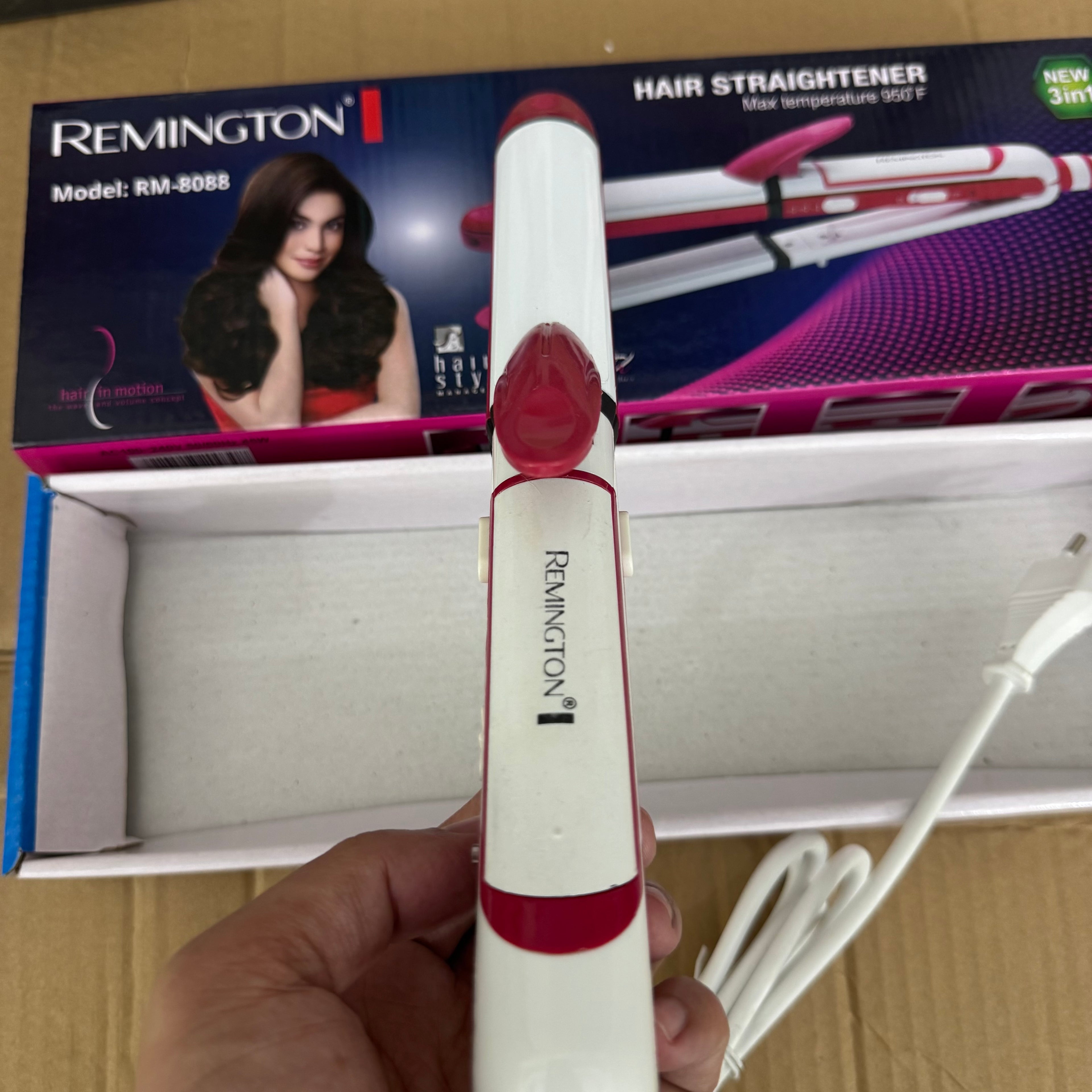 Lot Imported Remington 3-in-1 Hair Straightener Model RM-8088