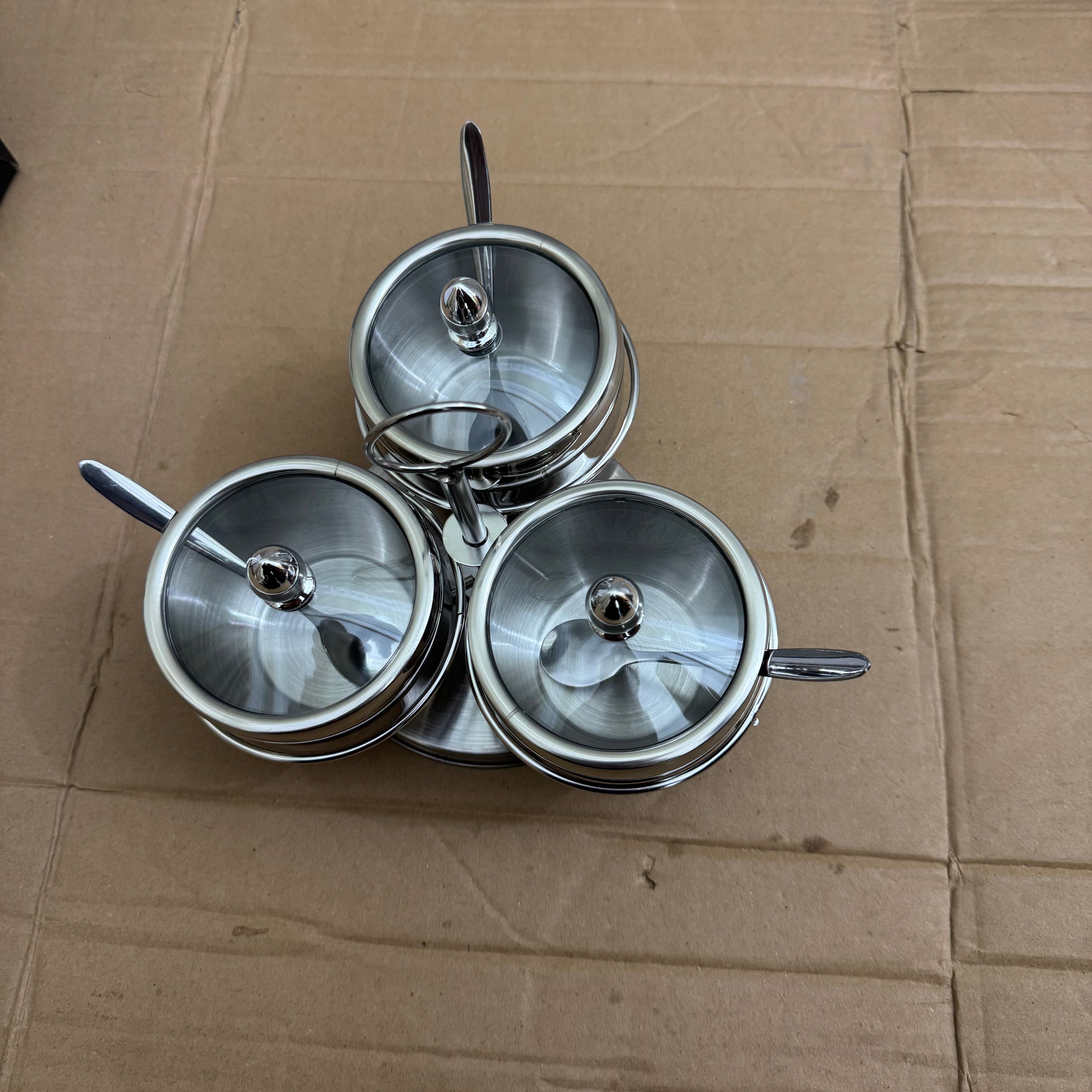 Lot Imported Stainless Steel Multipurpose Masala & Refreshment Set