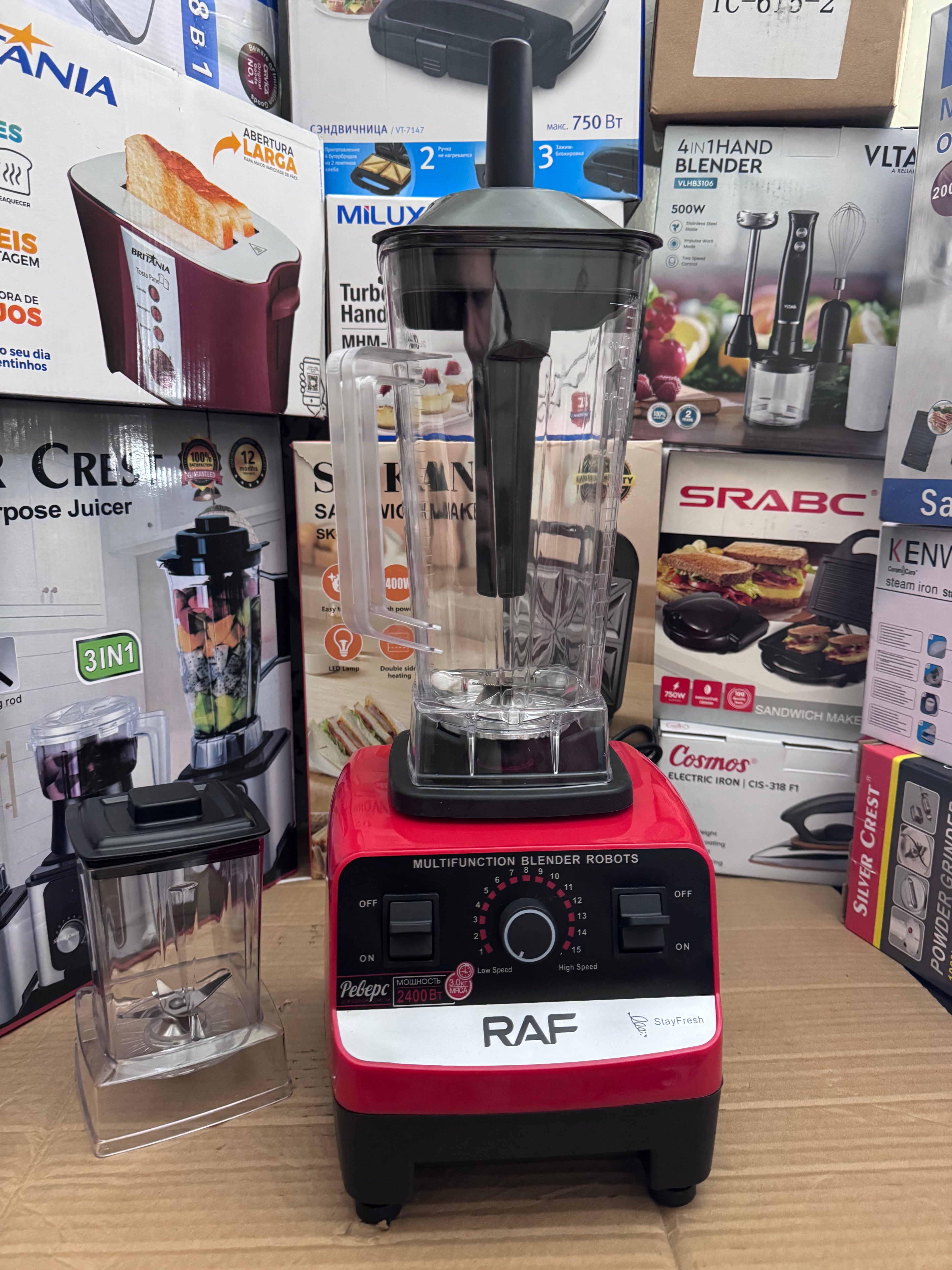 RAF Electric Blender 2400W 2.5L (Lot Imported) – Heavy Duty Kitchen Blender for Pakistani Homes