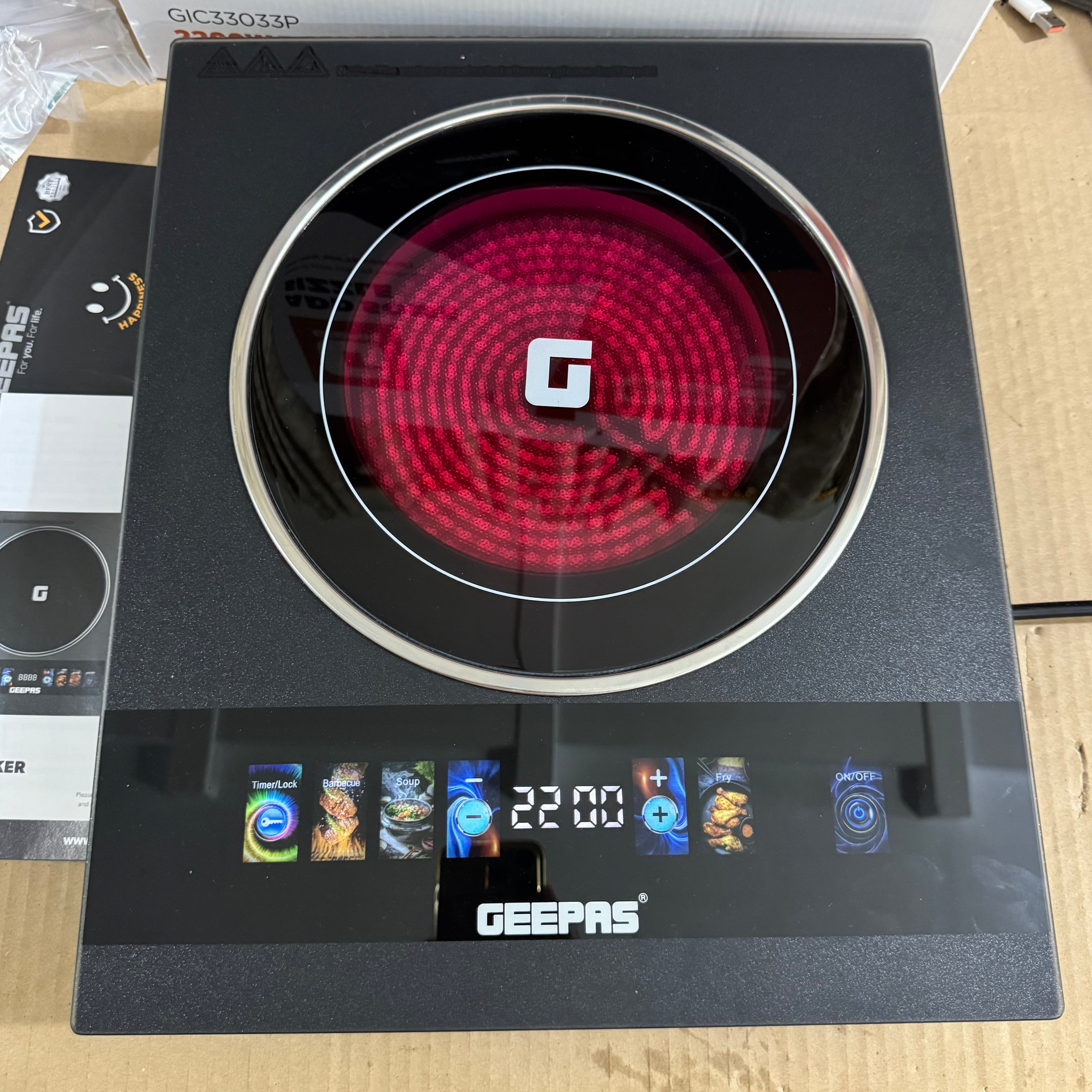 Geepas 2200W Digital Infrared Cooker GIC33033P