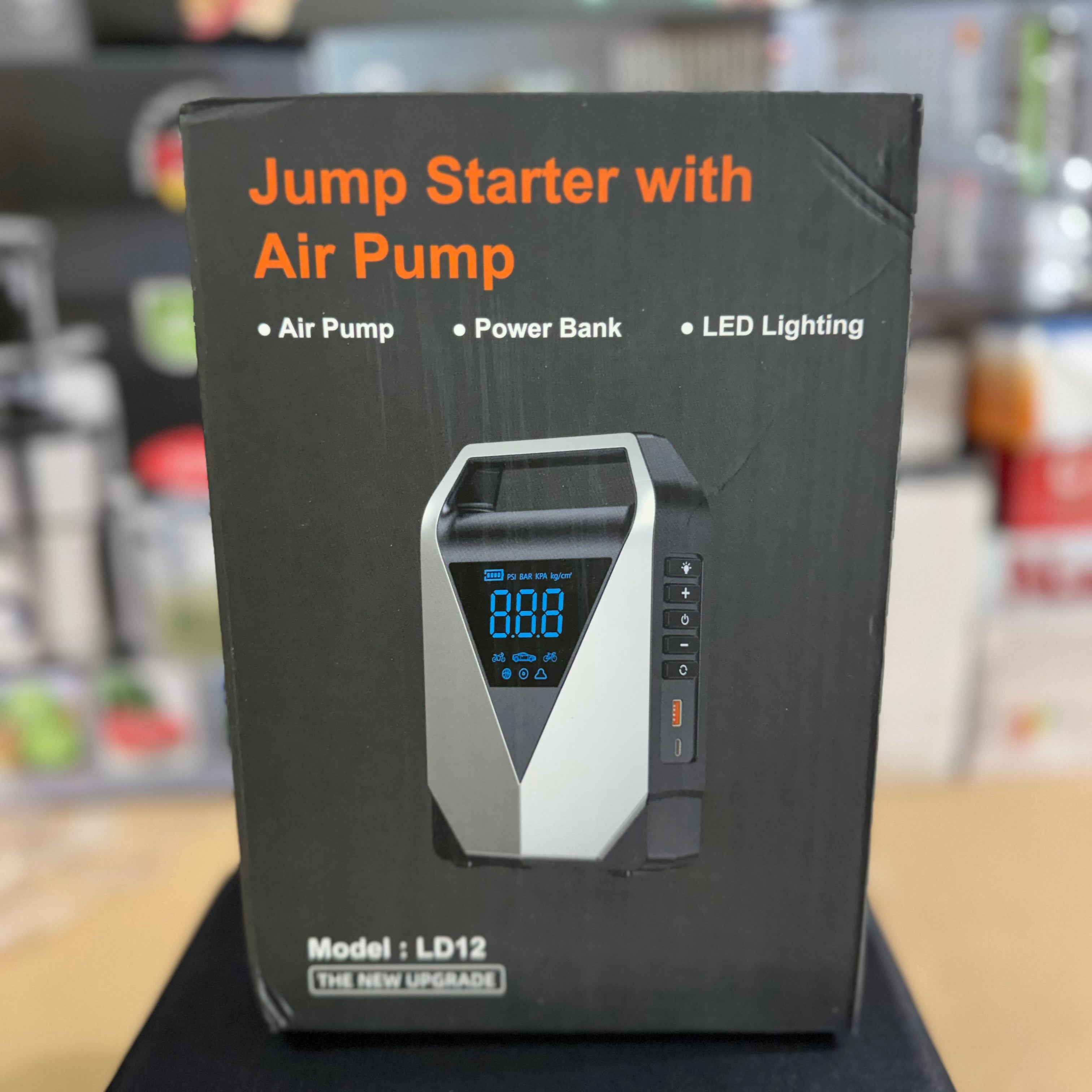Portable Jump Starter & Air Pump (Model: LB12) – Original Lot Imported