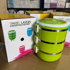 Lot Imported 3.0L Extra Large 3-Tier Stainless Steel Lunch Box