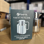 Feenik 1.0L Luxury Vacuum Flask - Insulated Stainless Steel Thermal Carafe for Coffee & Tea (BC-R100G-2)