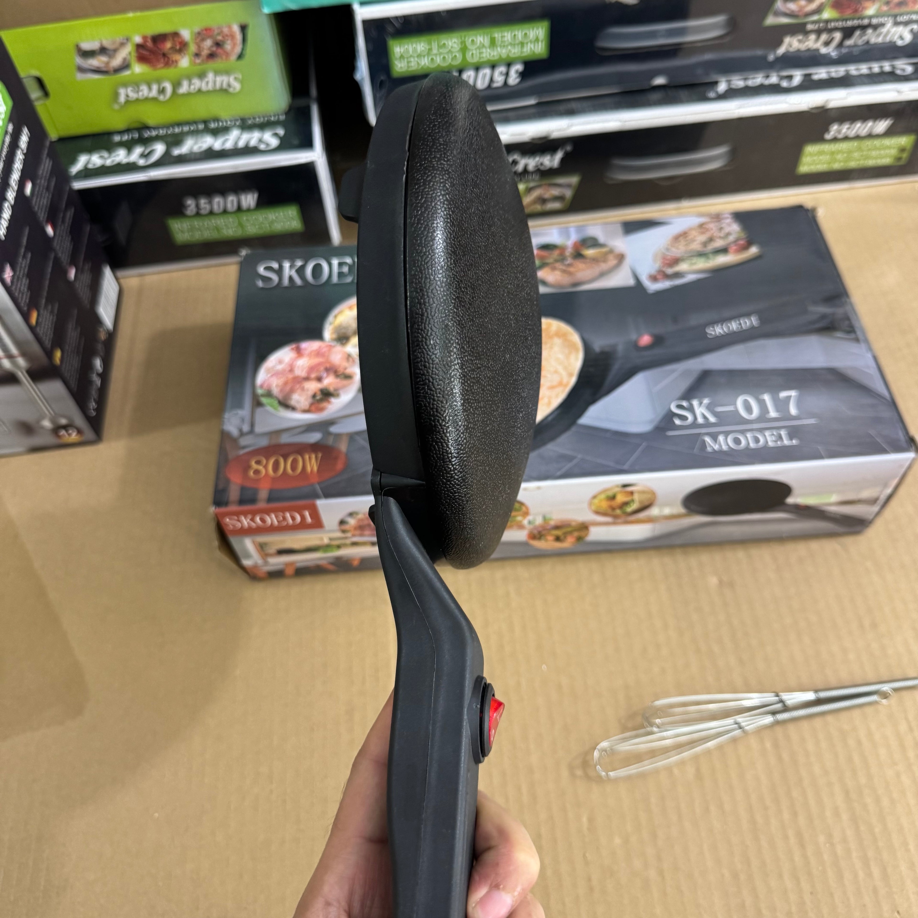 SKOEDI Electric Crepe & Pizza Maker 800W - Model SK-017 Lot Imported