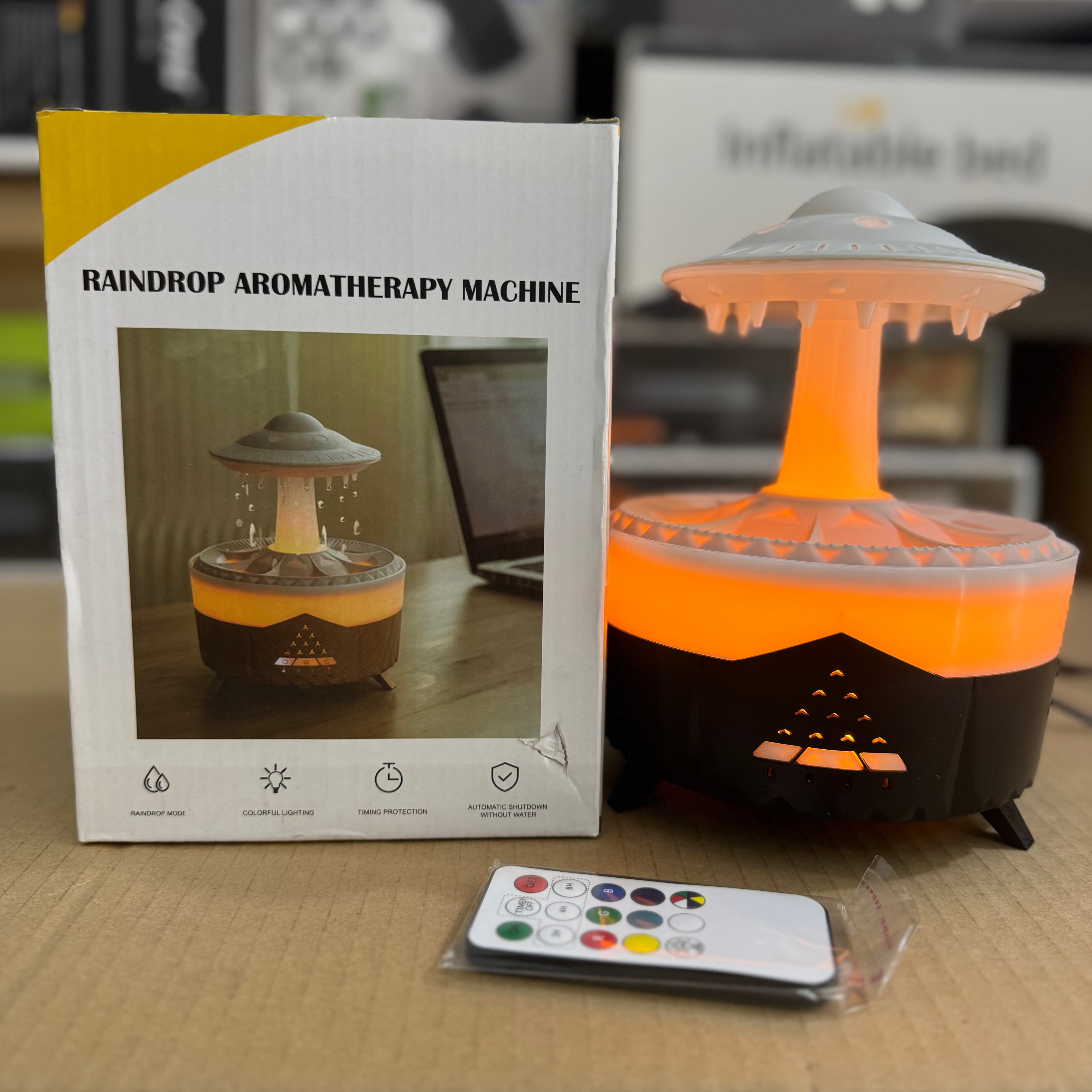 Raindrop UFO Aromatherapy Humidifier & Diffuser - Model V26 Lot Imported