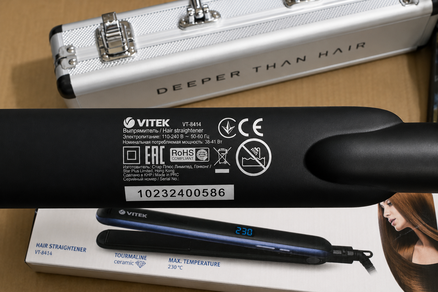 VITEK VT-8414 Tourmaline Ceramic Hair Straightener