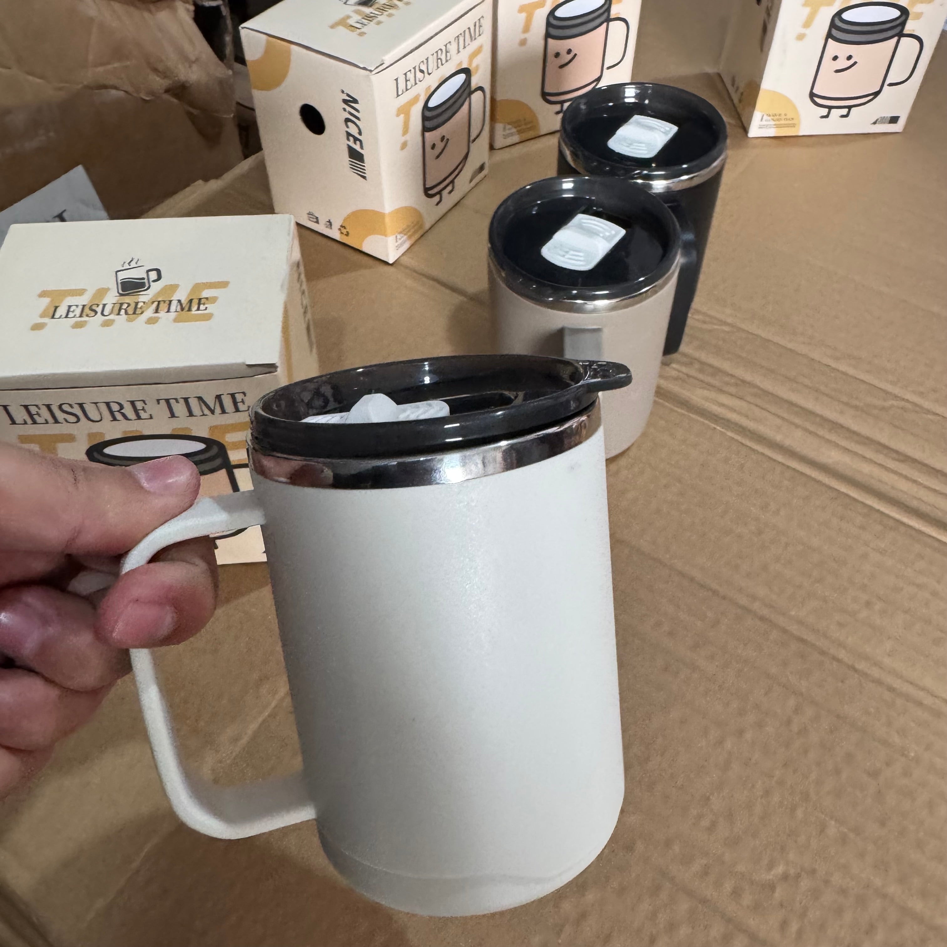 Lot Imported Leisure Time Insulated Coffee Mug