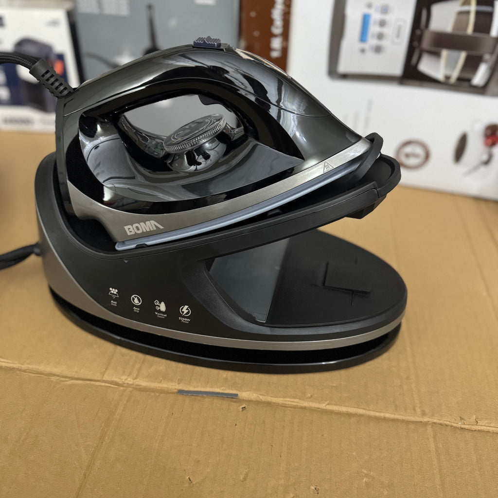 BOMA BM-199L Pressure Steam Electric Iron – German Technology, Lot Imported (2250W)