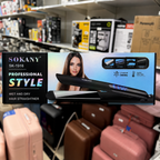 SOKANY SK-1916 Professional Hair Straightener – Wet & Dry, Titanium Plates, LCD Display & Fast Heating