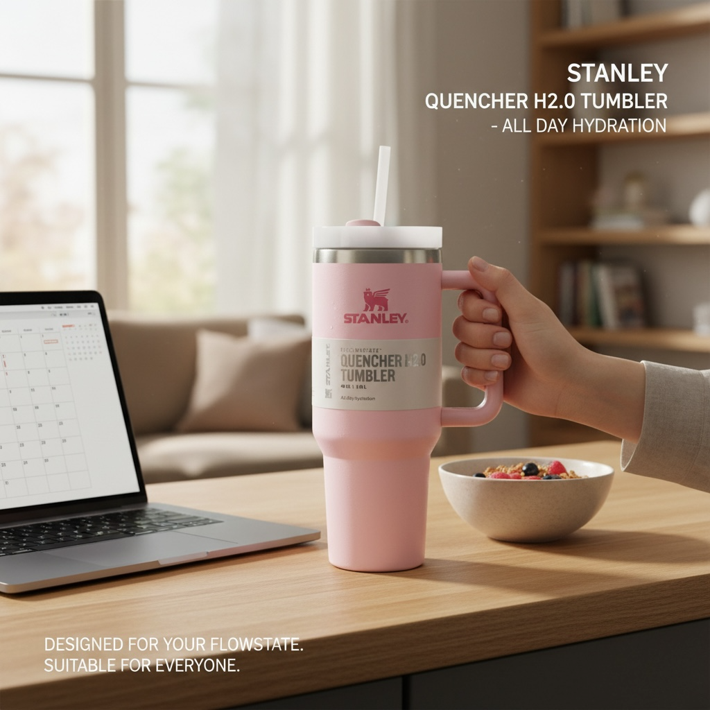 Lot Imported Stanley Quencher H2.0 Flowstate Tumbler – 40oz (1.18L) | Insulated Travel Mug with Handle & Straw