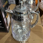 Luxury Gold Glass Water Jug silver Lot Imported