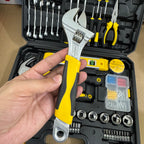 108-Piece Universal Tool Kit - Complete Home DIY Hardware Set with Carry Case German