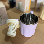 Lavender Purple | 450ml Double-Layer Insulated Mug with Splash-Proof Lid