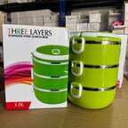 Lot Imported 3.0L Extra Large 3-Tier Stainless Steel Lunch Box