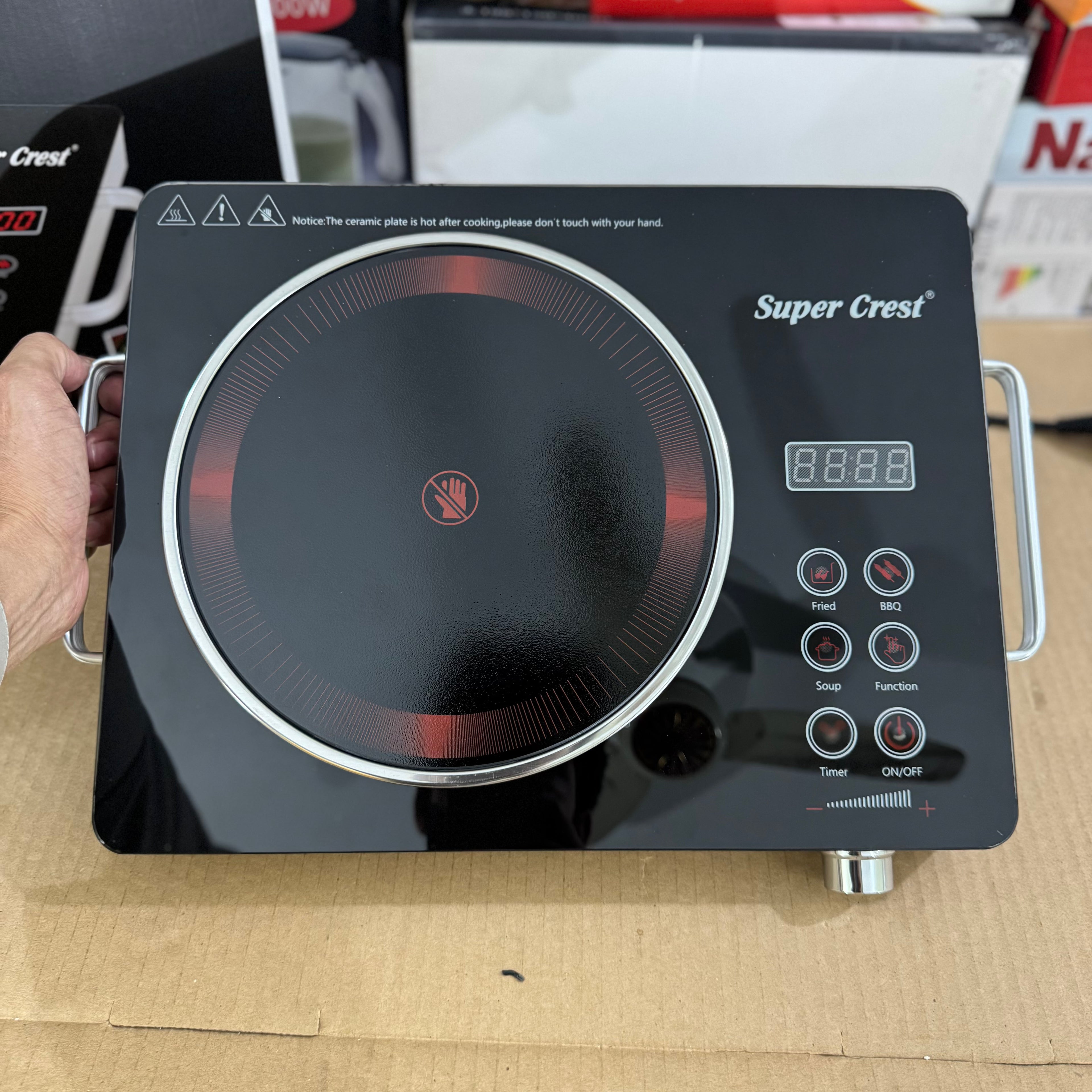 Super Crest 3500W Infrared Cooker - Model SCT-9030B 6months warranty