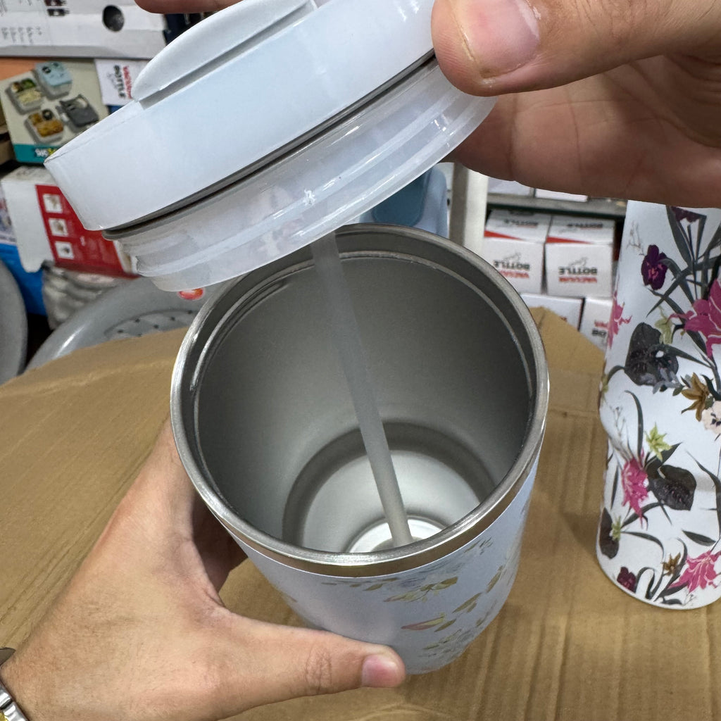 Stanley Sky Blue Floral 40oz Insulated Tumbler Lot imported