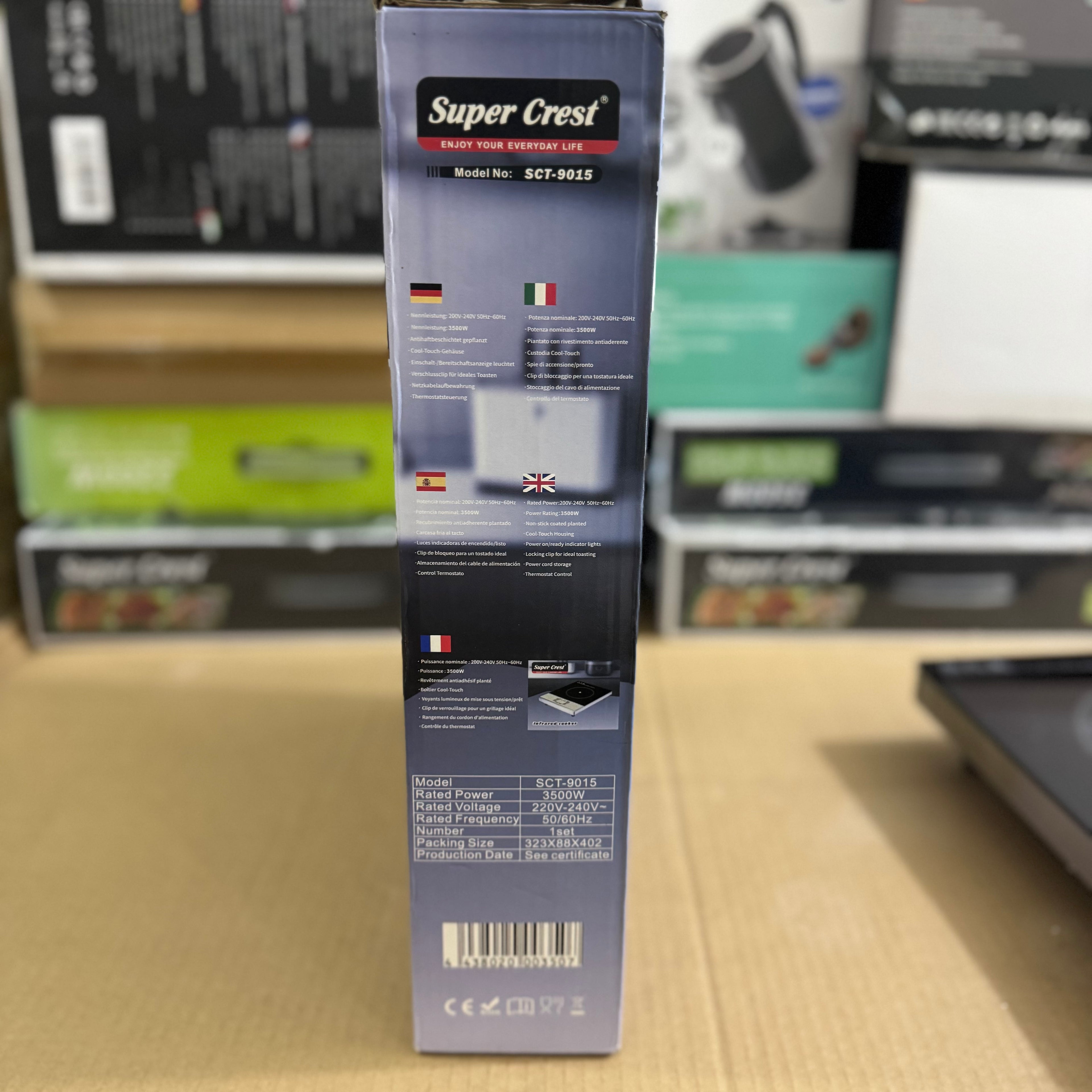 Super Crest 3500W Electric Infrared Cooker - SCT-9015 6months warranty