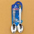 6-Piece Stainless Steel Tea Spoon Set with Designer Handle
