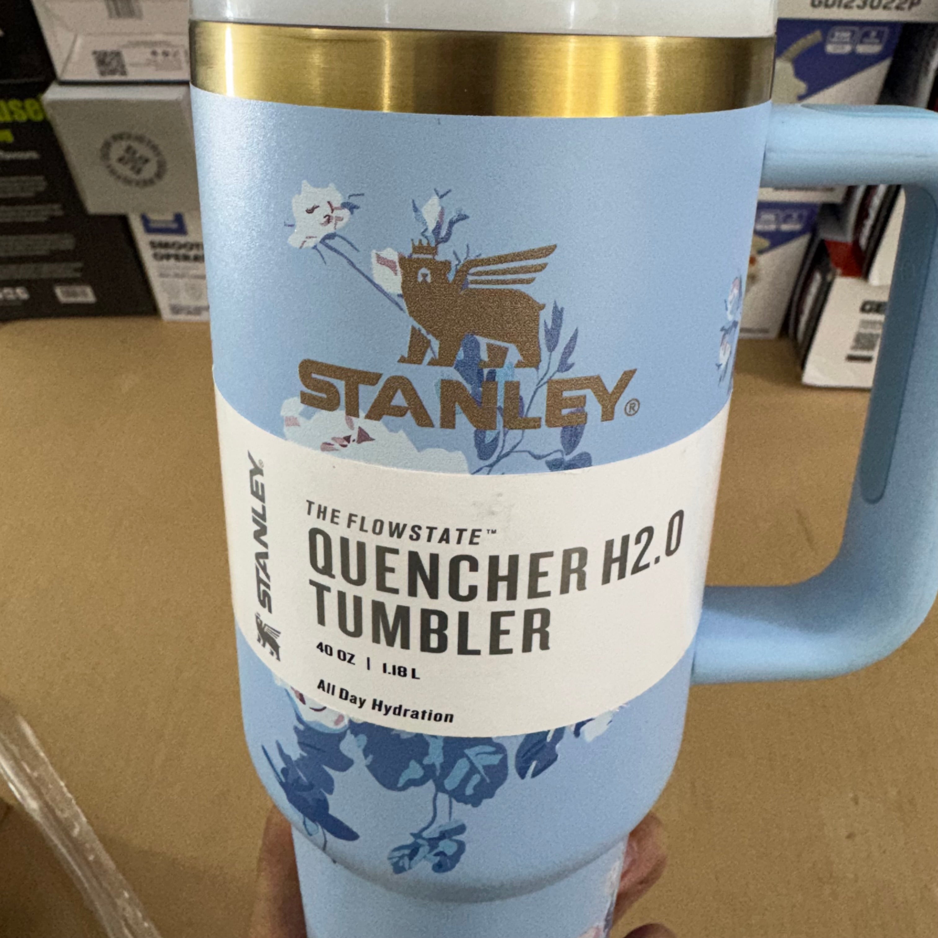 Stanley 40oz Quencher H2.0 (Blue Floral Edition) – Original Lot Imported