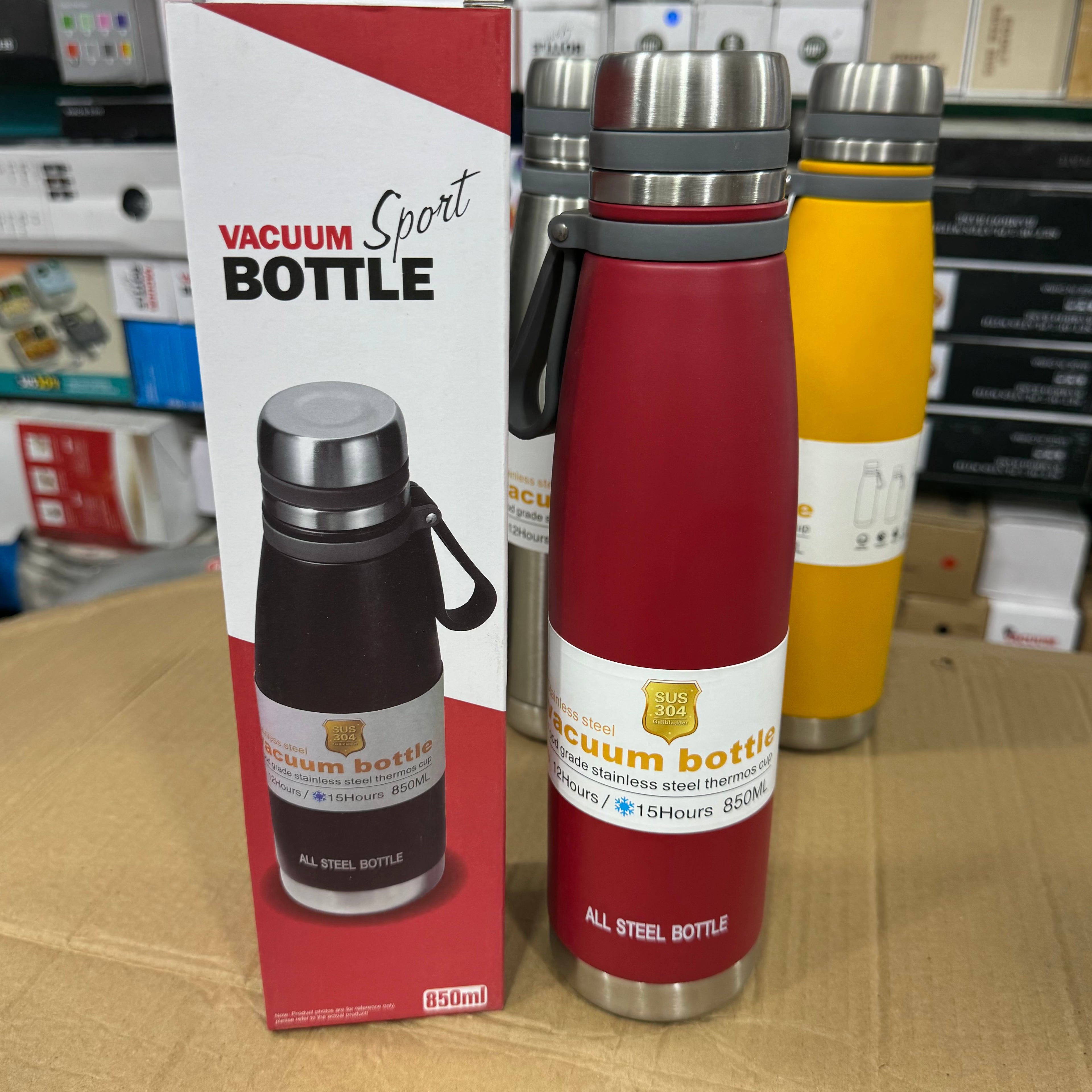 Lot Imported 850ml Stainless Steel Vacuum Sport Bottle