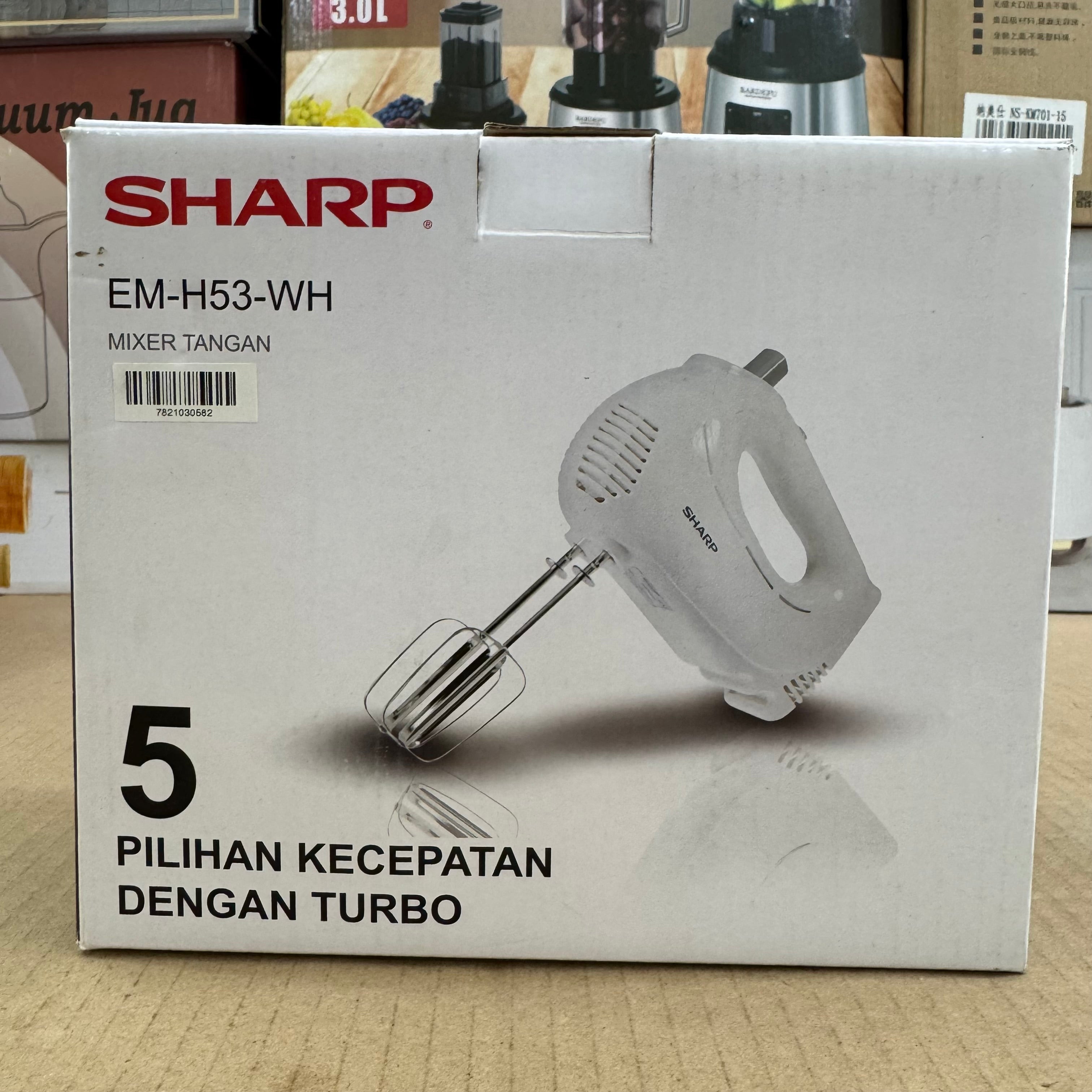 SHARP 5-Speed Hand Mixer EM-H53-WH