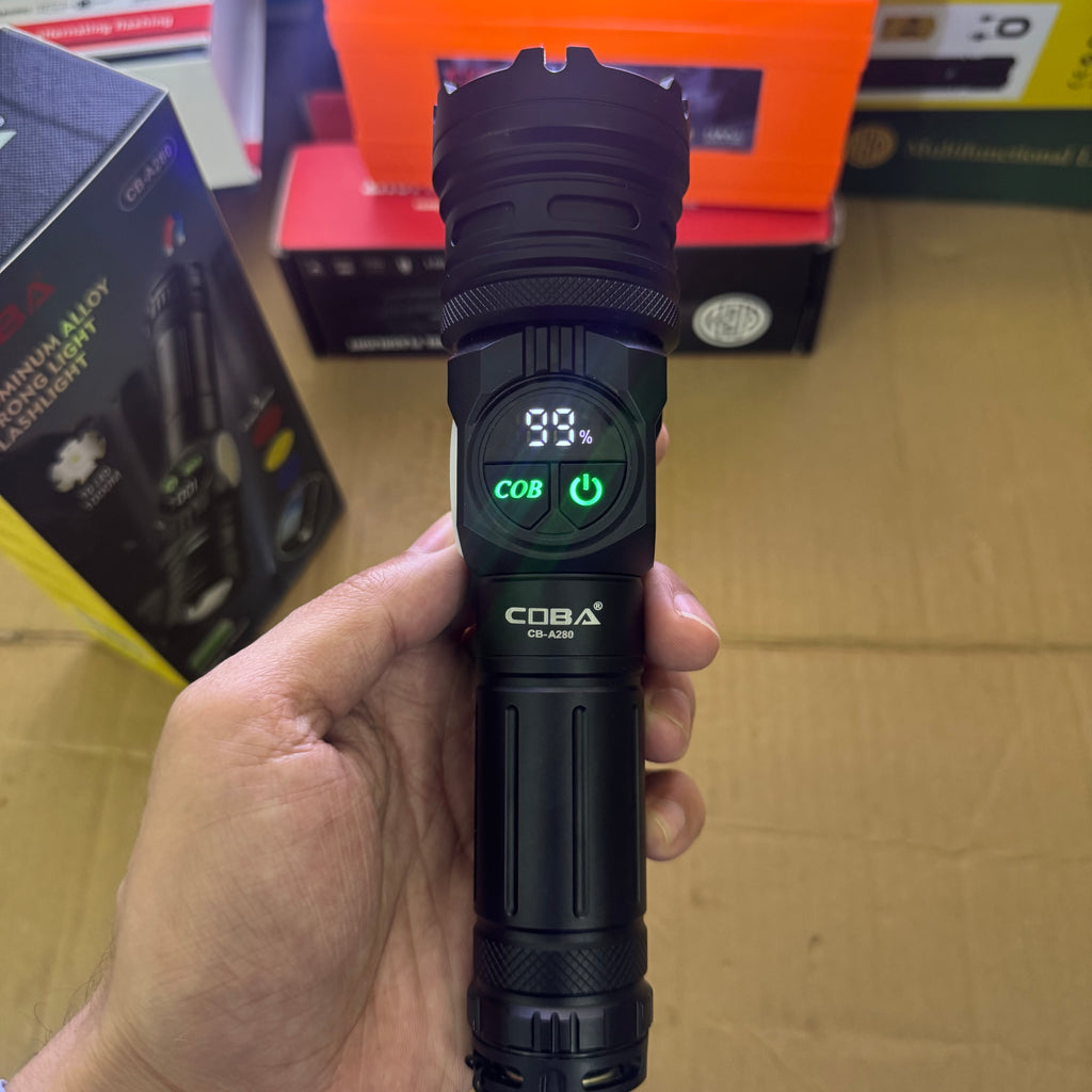 COBA CB-A280 Aluminum Alloy Flashlight Lot Imported